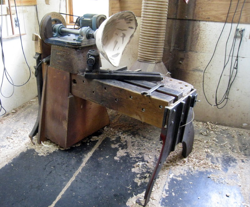 Homemade wood turning deals lathe